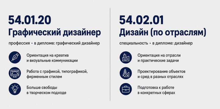 Отличия профессии грфического дизайнера от дизайна по отрослям