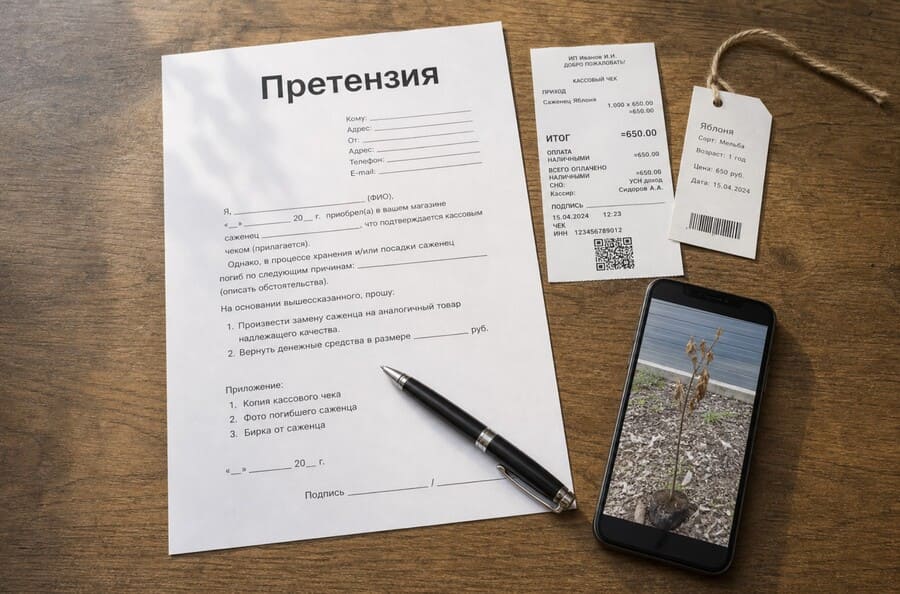 Претензия для компенсации